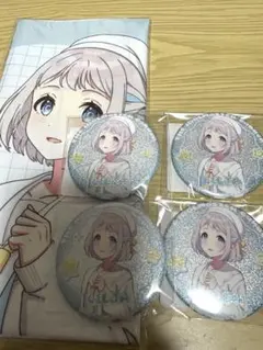 学マス　葛城リーリヤ　DMMスクラッチ　E賞缶バッジ　C賞A3布ポスター