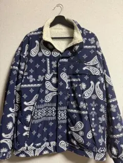 FIRST DOWN ファーストダウン ボアジャケット ペイズリー リバーシブル