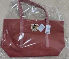 【新品未使用】フェイラー　オールドテディ　ワッペントートバッグ　大　ピンク