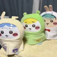 タグ付き・全3種セットちいかわ 雨の日BIGぬいぐるみ（ハチワレうさぎちいかわ）