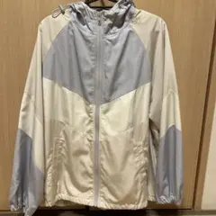 COLZA ジップアップフードジャケット グレー/ホワイト