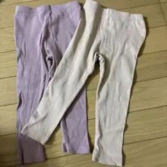 西松屋 リブレギンス 80cm 2枚セット