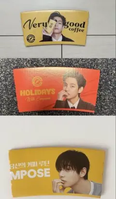 韓国限定 3セットコンポーズコーヒー テテ カップホルダーのサムネイル