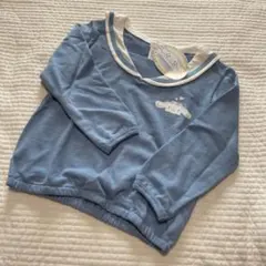 【新品未使用】シナモン　セーラー襟トレーナー　120