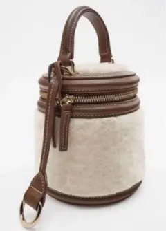 ZARA フェイクファーハンドバッグ　完売品