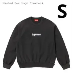 Supreme Washed Box Logo Crewneck SS25SW