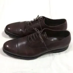 スーツカンパニー・レザー革靴 ブラウン ドレスシューズ　27cm相当