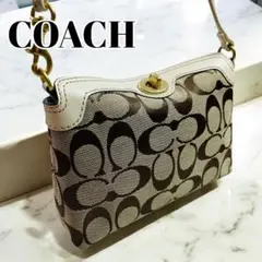 良品 コーチ COACH アクセサリーポーチ シグネチャー ターンロック