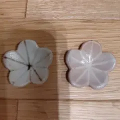 花形 陶器製箸置き 2個セット