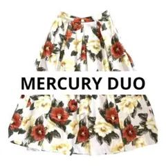 【美品】MERCURY DUOフラワープリント フレアスカートS