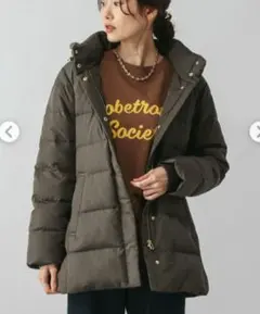 ウツクシルエット撥水ダウンコート/497165のサムネイル