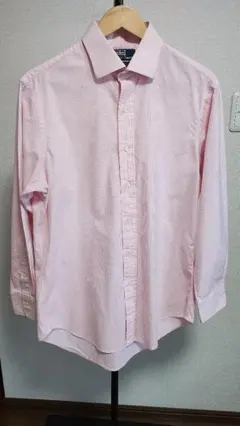 POLO ラルフローレン ピンク ストライプ 長袖シャツ US古着