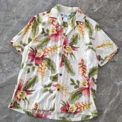 TWO PALMS トゥーパームス アロハシャツ XSサイズ 花柄　レーヨンのサムネイル