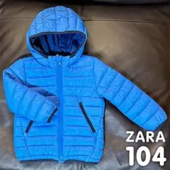 ZARA フード付きダウンコート 104サイズ