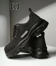 Alfred Alex ボリュームハイソールメタルプレート レースアップシューズ