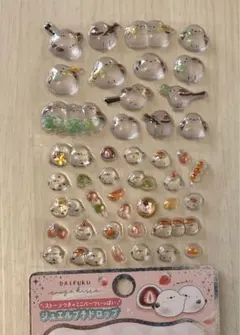 ジュエルプチドロップシール /シマエナガ　おすそわけ