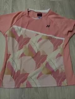 YONEX 半袖ウェア ピンク葉柄