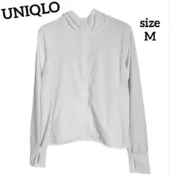 UNIQLO ユニクロ エアリズムUVカットメッシュパーカ(長袖) ホワイト