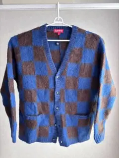 Supreme Brushed Grid Cardigan - メルカリ