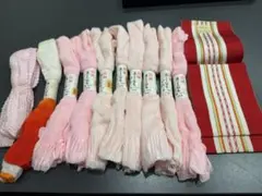 【正絹】和装小物セット 腰紐8本 帯締め 半幅帯 まとめて 着付け