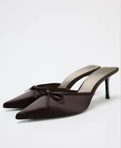 ZARA メッシュラインストーンヒールシューズ　37 ZARA メッシュラインストーンヒールシューズ 37 - メルカリ