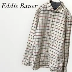 エディーバウアー ブラウス 襟付き ホワイト Sサイズ メンズ 薄手 春夏