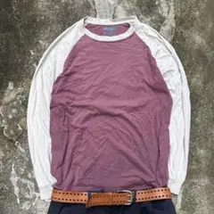 90s oshkosh 短丈raglan long tee archive Lのサムネイル