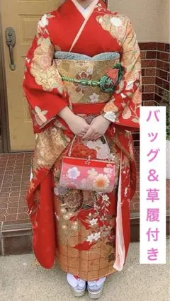振袖フルセット バッグと草履付き