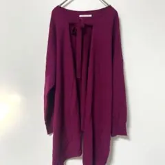945　ピンク　紫　カーディガン　セーター　ニット　キレイ