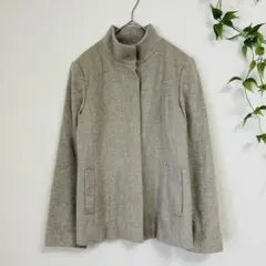 【極上素材】SCAPA 【36】カシミヤ100% スタンドカラージャケット