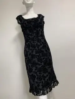 C.D.S BASIC＊ドレス＊ベロア＊シアー＊花柄＊レース＊Sのサムネイル