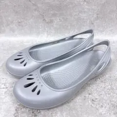 【未使用級・廃盤】クロックス crocs マリンディ サンダル グレー 25㎝のサムネイル