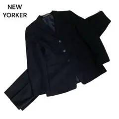 【希少美品】ニューヨーカー　パンツセットアップ　黒　ブラック　レディース