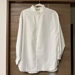 美品☆襟フリルブラウス　S