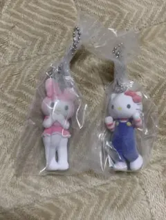 ハローキティ・マイメロディ ストラップセット