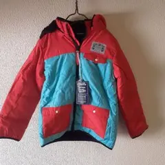 フード付きダウンコート 100cm~ 赤・青