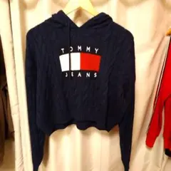 トミージーンズ TOMMY JEANS センターフラッグケーブルパーカーのサムネイル