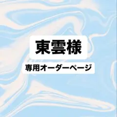 東雲様専用オーダーページ