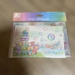 ダッフィー カラフルハピネス ポストカード クリアホルダー クリアカード付き