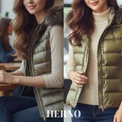 HERNO ヘルノ　レディース　ダウンベスト　美品❗️ HERNO ヘルノ レディース ダウン ダウンベスト インナーダウン