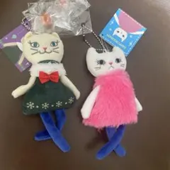 カルディ くたくた猫 ぬいぐるみ 2体セット チャーム 2024