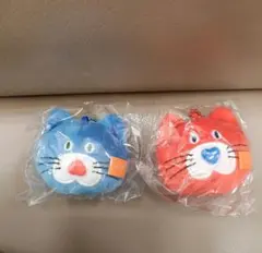 mojojojo フェイスマスコット 青ネコ 赤ネコ