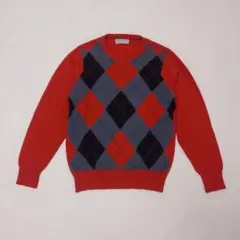 BALLANTYNE カシミヤ100% 青 クルーネック 長袖薄手ニット 36 - メルカリ