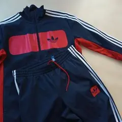 adidas トラックジャケット ネイビー レッドのサムネイル
