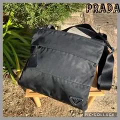 ✨極美品✨プラダ PRADA ショルダーバッグ ブラック ナイロン