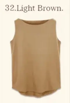 and it_ タンクトップ　ボートネック　コットンフライス
