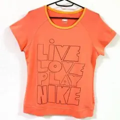 Lサイズ　NIKE　半袖シャツ　ナイキ　プリント　Tシャツ　トップス　オレンジ