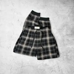 古着 レーヨンタックパンツ シャドーチェック オンブレ スラックス ストリート 5f6f7431d758bc5929f070db985b65