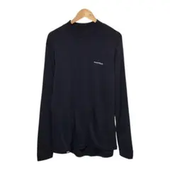 mont-bell モンベル　メリノウールハイネックシャツ　長袖Tシャツ　ロゴのサムネイル