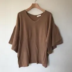 未使用■アースミュージック&エコロジー■ニットトップス■レディース■フリーサイズ